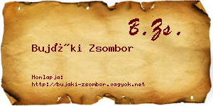 Bujáki Zsombor névjegykártya